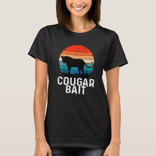 Cougar Bait Verabreden Spaß Sugar Momma Retro Tier T-Shirt (Vorderseite)