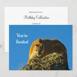 Cougar Birthday Einladung