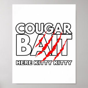 Cougar It Fun Halloween Kostüm Older Frau Younge Poster