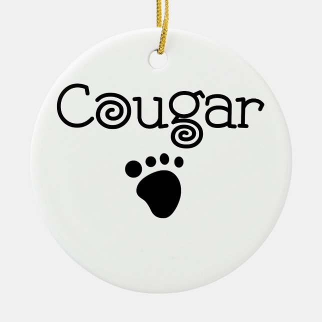 Cougar Keramik Ornament (Vorne)