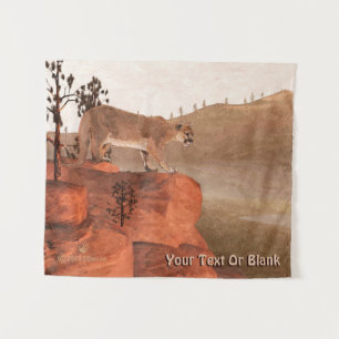 Cougar - Konzentration Wandteppich