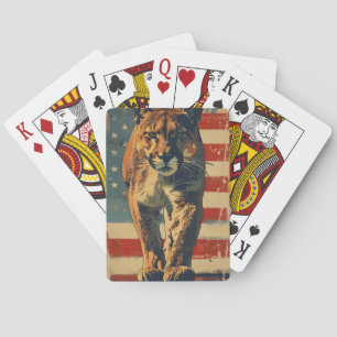 Cougar Mounlion Unabhängigkeitstag Spielkarten