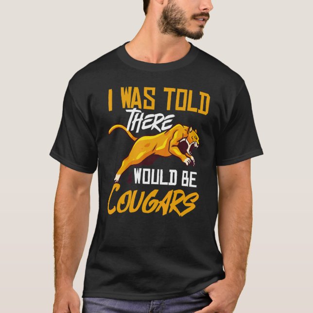 Cougar Mountain Lion Animal Cat Head  Cute Wildcat T-Shirt (Vorderseite)