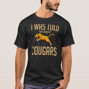 Cougar Mountain Lion Animal Cat Head Funny Niedlic T-Shirt