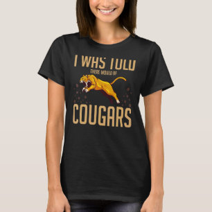 Cougar Mountain Lion Animal Cat Head Funny Niedlic T-Shirt