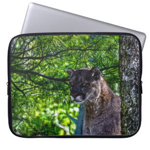 Cougar Mountain Lion Big Cat Art Design 6 Laptopschutzhülle