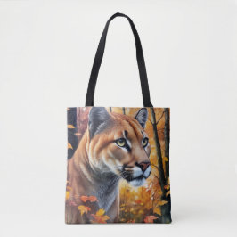 Cougar Mountain Lion Herbst Kunst Tasche
