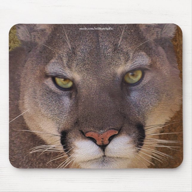 COUGAR Mountain Lion Wildlife Mousepad (Vorne)