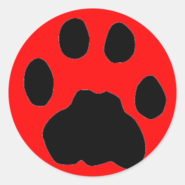 COUGAR PAW DRUCKEN RUNDER AUFKLEBER (Vorderseite)