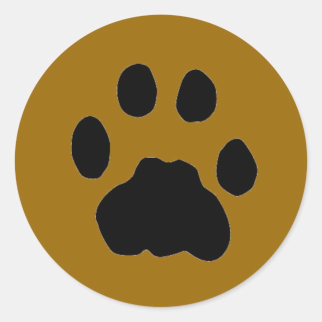 COUGAR PAW DRUCKEN RUNDER AUFKLEBER (Vorderseite)