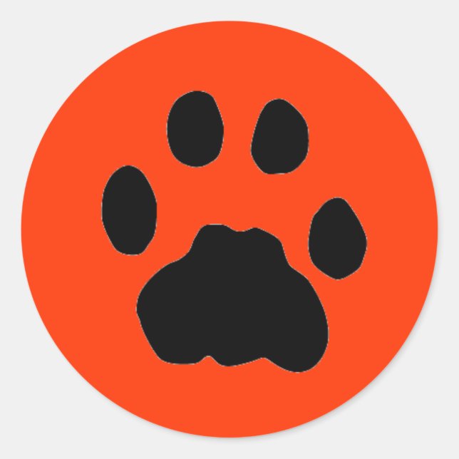 COUGAR PAW DRUCKEN RUNDER AUFKLEBER (Vorderseite)