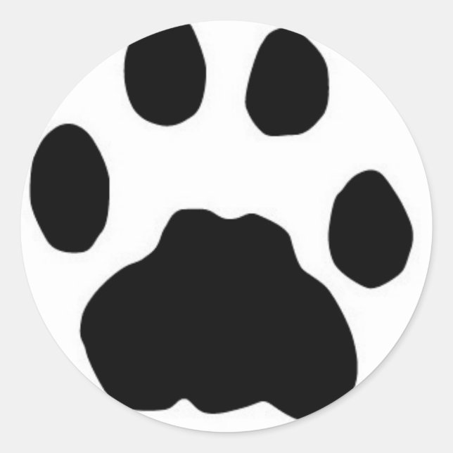COUGAR PAW DRUCKEN RUNDER AUFKLEBER (Vorderseite)