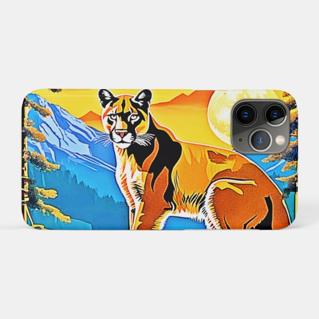 Cougar Peak: Mountain Majestät Art Case-Mate iPhone Hülle (Rückseite (Horizontal))