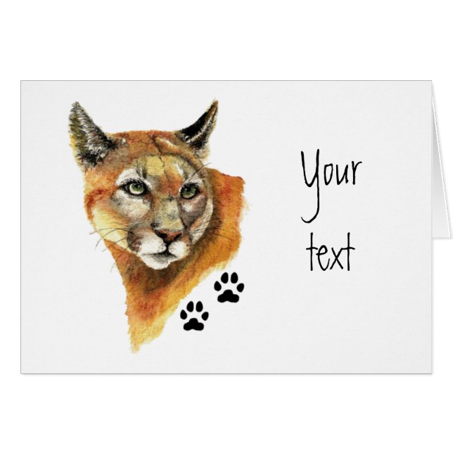 Cougar, Puma, Lion de montagne - Traces animales (Devant horizontal)