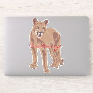 Cougar Puma Mountain Lion Thunder_Cove Aufkleber