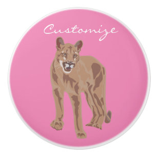 Cougar Puma Mountain Lion Thunder_Cove Keramikknauf