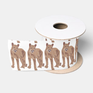 Cougar Puma Mountain Lion Thunder_Cove Satinband