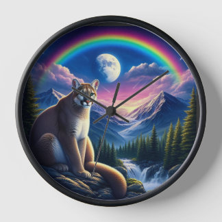 Cougar Rainbow Mountain View Horloge