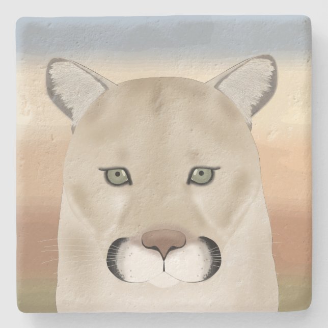 Cougar Stone Untersetzer (Vorderseite)