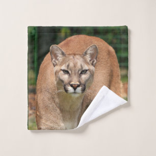 Cougar-Tier-Katzen-Badezimmer-Tuch-Set Badhandtuch Set