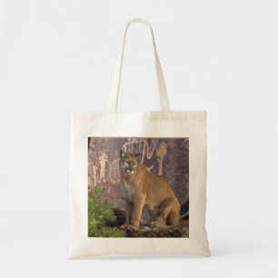 Cougar und Pictografs Tragetasche