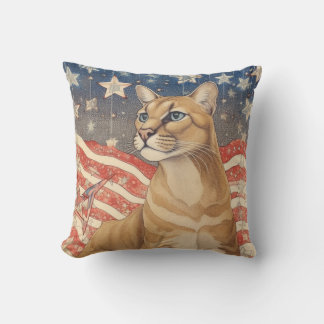 Cougar US Flagge Kissen