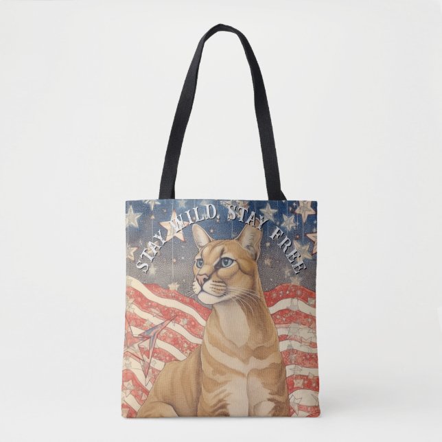 Cougar US Flagge Tasche (Vorderseite)