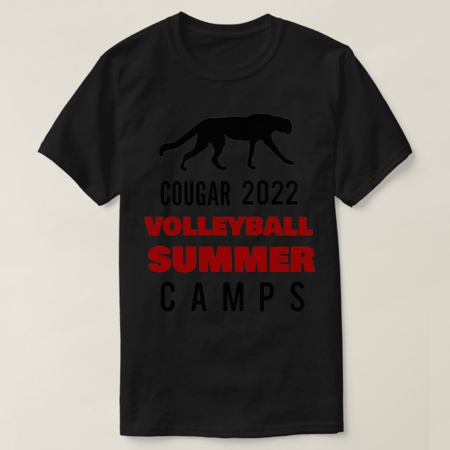 cougar volleyball summer camps T-Shirt (Design vorne)