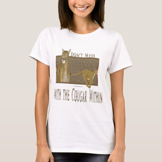 Cougar Within Ladys Crop Top (Vorderseite)