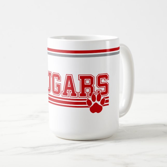 Cougars Coffee Tasse (VorderseiteRechts)