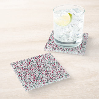 Cougars Inspiriert Terrazzo Glas Untersetzer