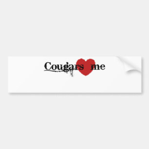 Cougars-Liebe ich Autoaufkleber