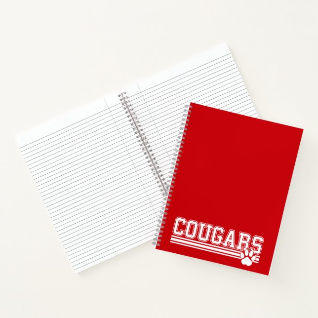 Cougars-Notebook Notizbuch (Innenseite)