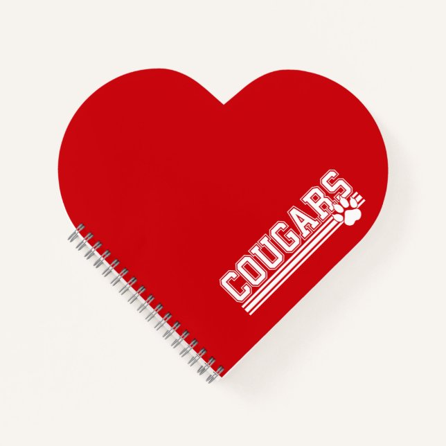 Cougars-Notebook Notizbuch (Vorderseite)