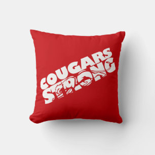Cougars Strong Throw Kissen