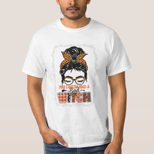 Coulda hatte eine schlechte Hexe Halloween T-Shirt (Vorderseite)