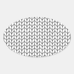 COULER VOTRE PROPRE Stickers Tricot ovale