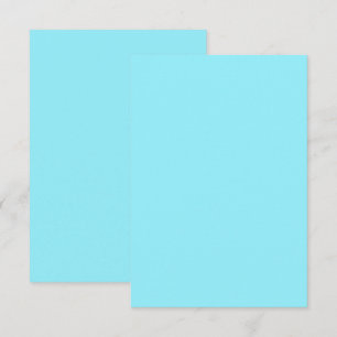 Couleur aqua personnalisée Carte de remerciements 