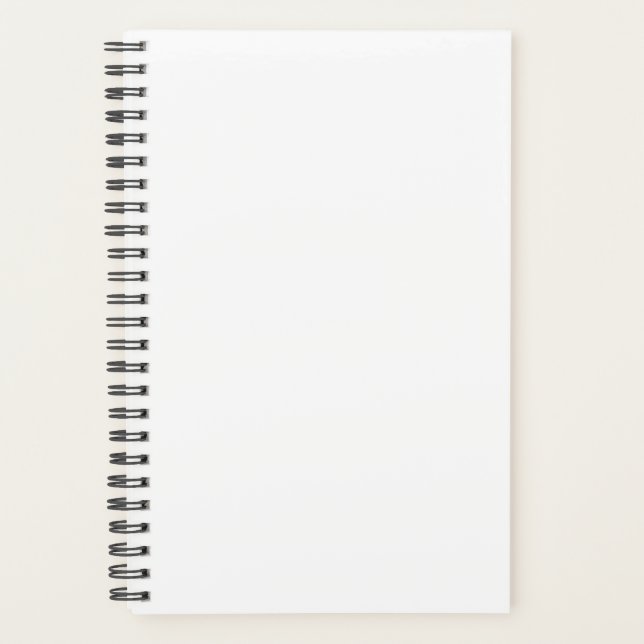 Couleur blanche du planificateur Simple Blanc clai (Devant)