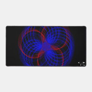 Couleur bleuet triple Mat de la souris géométrique