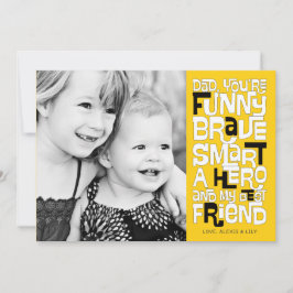 Couleur dans la carte de Fête des pères papa