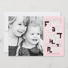 Couleur dans la carte de Fête des pères papa