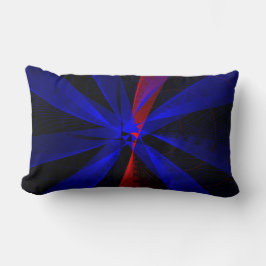 Couleur de bleuet Abstrait oreiller géométrique