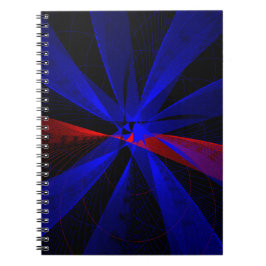 Couleur de bleuet Carnet Abstrait géométrique spir