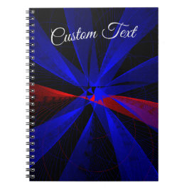 Couleur de bleuet Carnet Abstrait géométrique spir