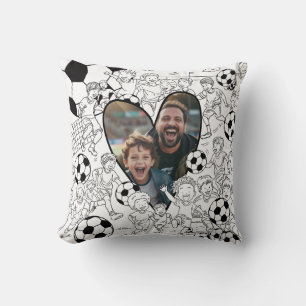 Couleur De Football Garçon En Coussin Photo