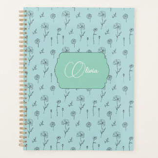 Couleur de menthe florale