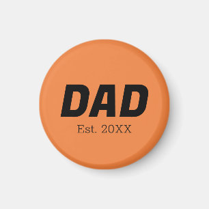 Couleur de tendance - Aimant papa Tangerine frais