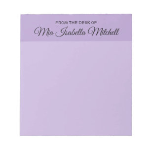 Couleur de tendance - Bloc-notes classique violet 
