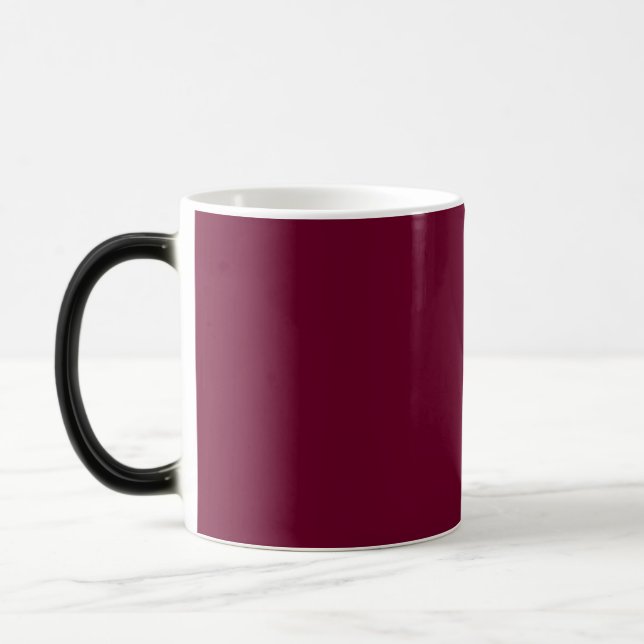 Couleur de tendance - Bourgogne foncée - Mug de mo (Gauche)